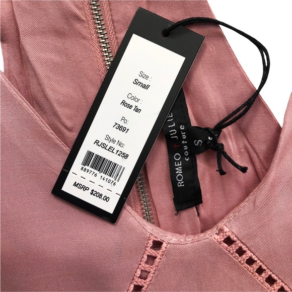 NWT Romeo & Juliet Couture Dusty Rose Trapeze Tunic Dress S - Picture 6 of 8